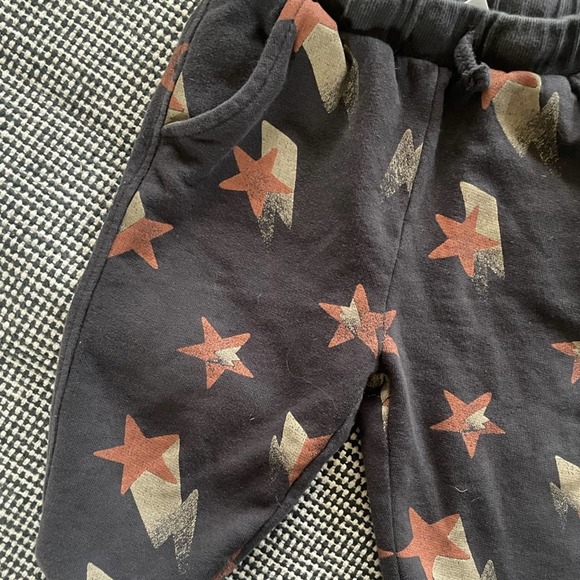 Zara Infant / Baby Star Print Jogger Sweatpants Size 12-18 Months - Picture 3 of 5